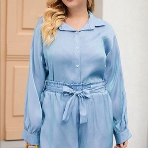 Iridescent Button Up